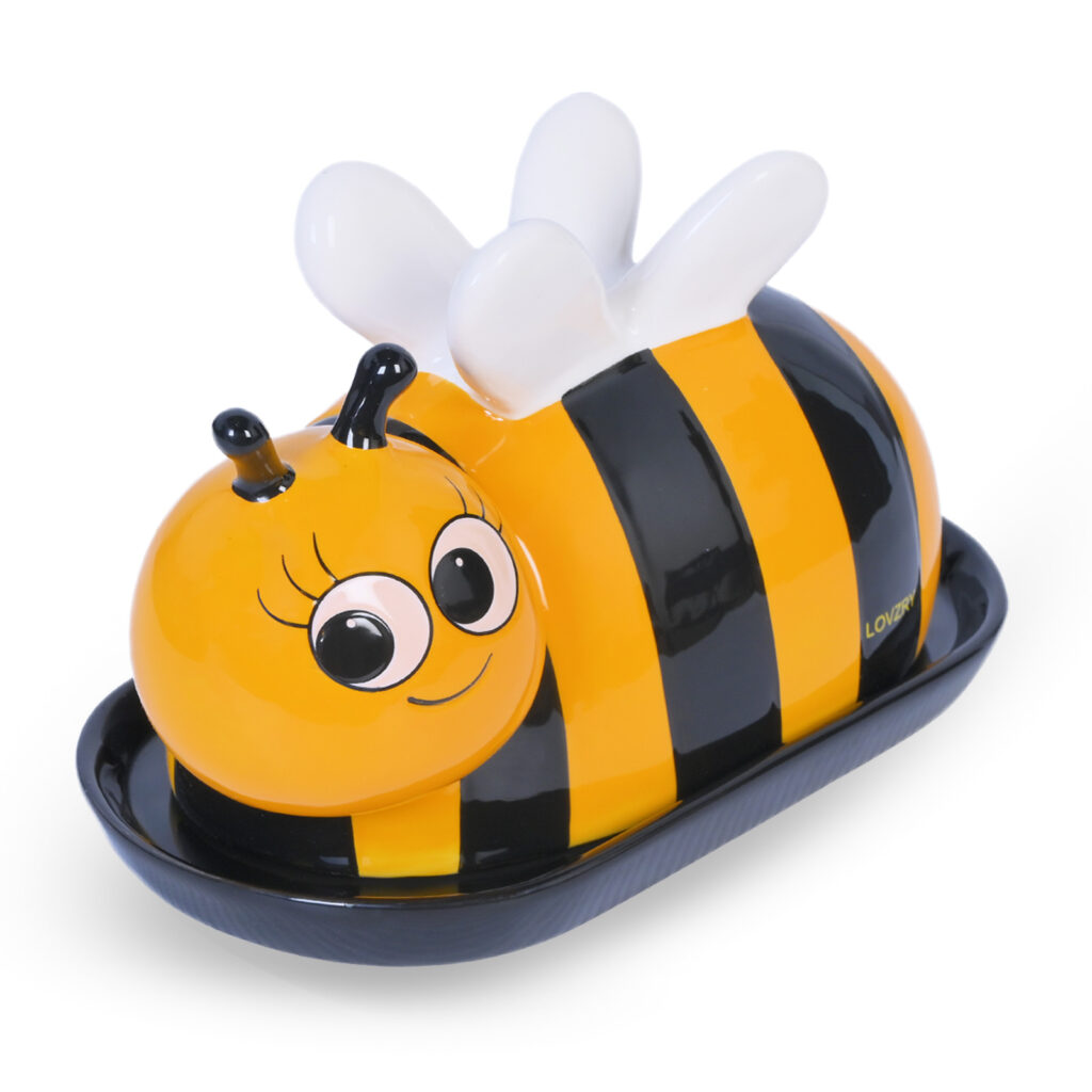 Bee Butter Dish with Lid